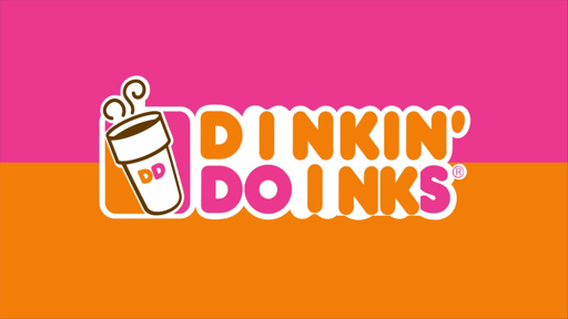 The Dunkin Donuts logo altered to say "Dinkin Doinks"