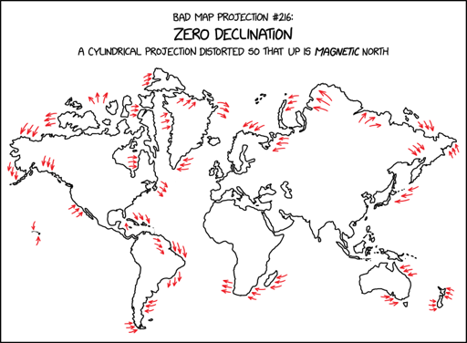 'The zero line in WMM2025 passes through a lot of population centers; I wonder what year the largest share of the population lived in a zone of less than 5° of declination,' he thought, derailing all other tasks for the rest of the day.