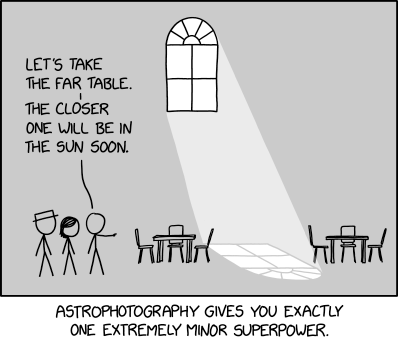 While weather control is typically thought of as a superpower, the unconscious ability of astronomers and astrophotographers to summon clouds is more properly classified as a curse.